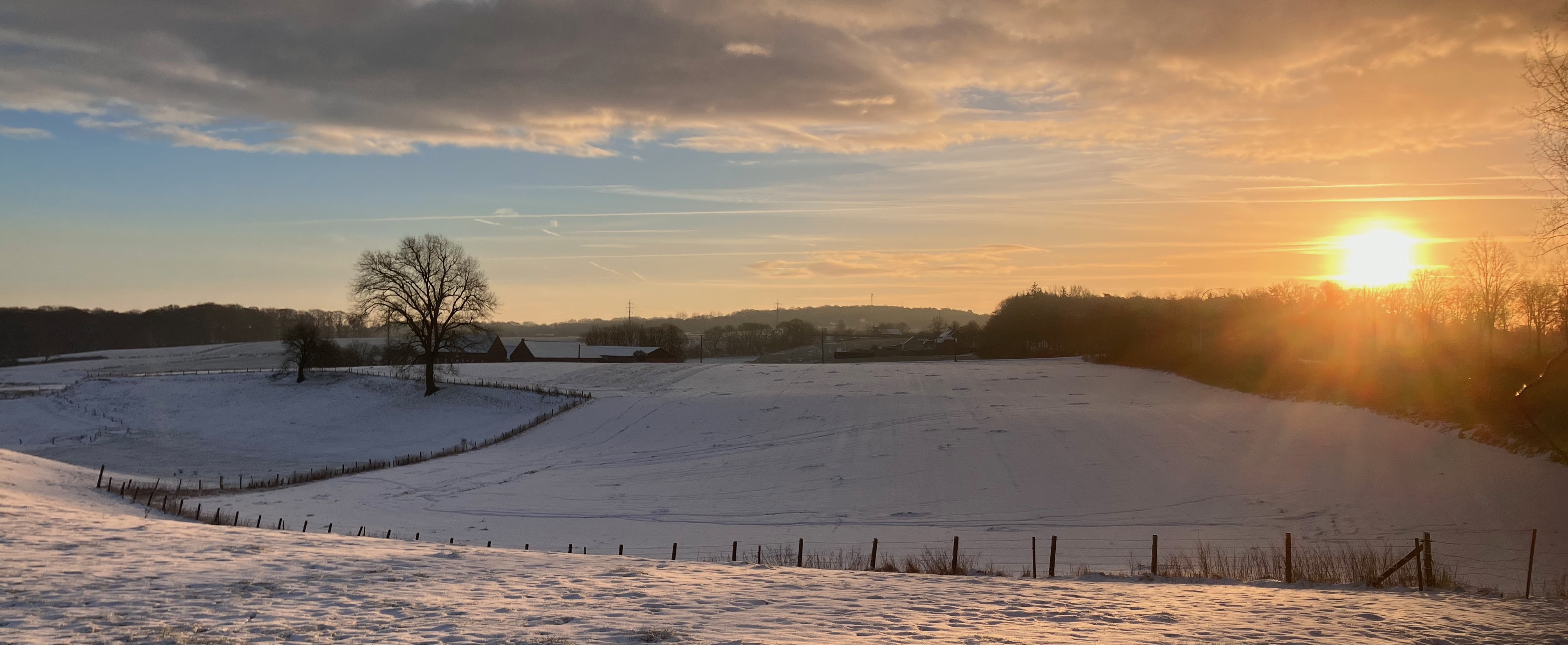 Sneeuw in de Vlaamse Ardennen